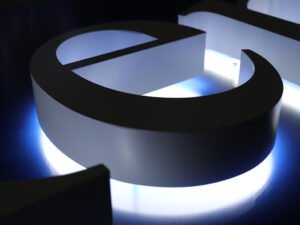 aluminium powder coated sign