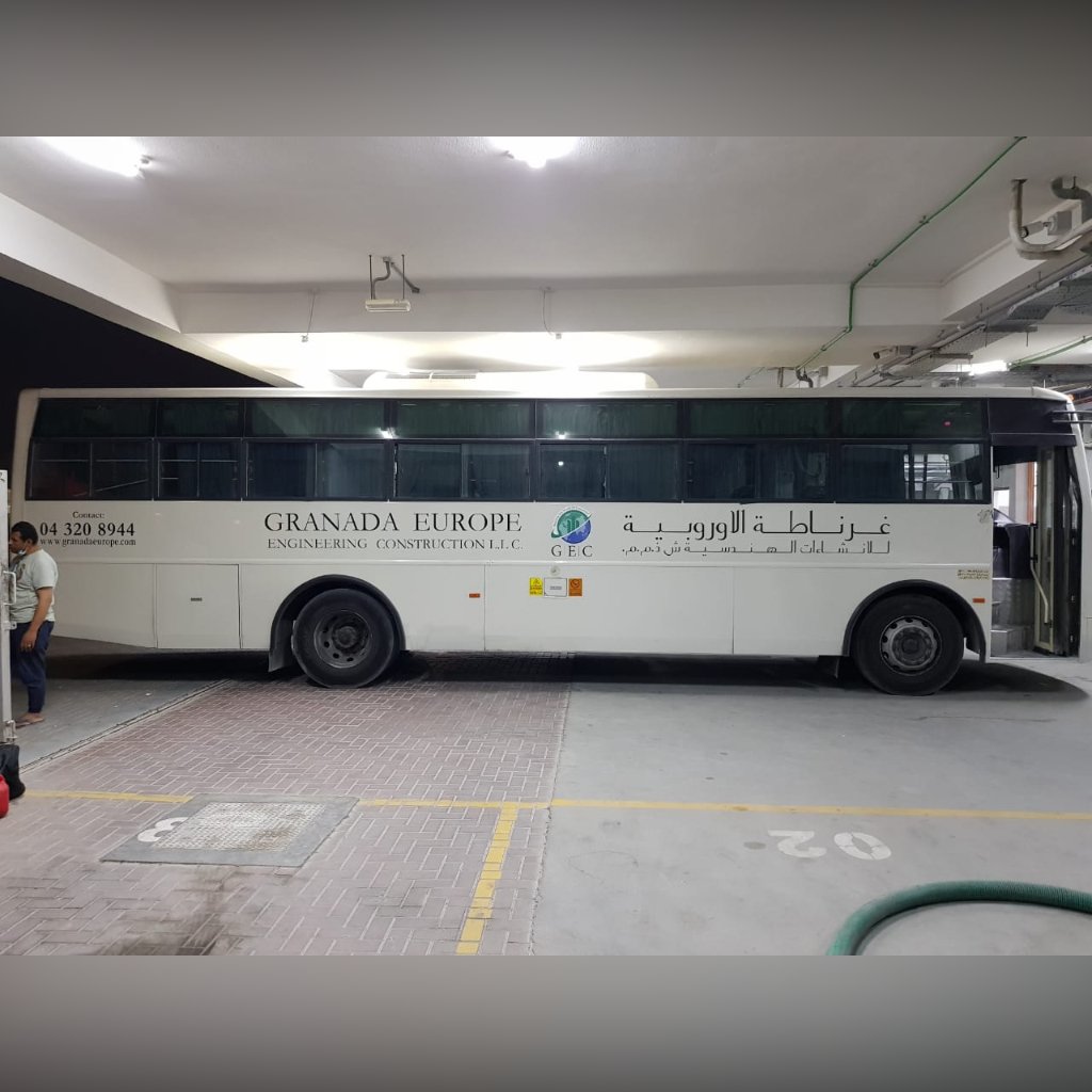 Binghatti Bus branding dubai