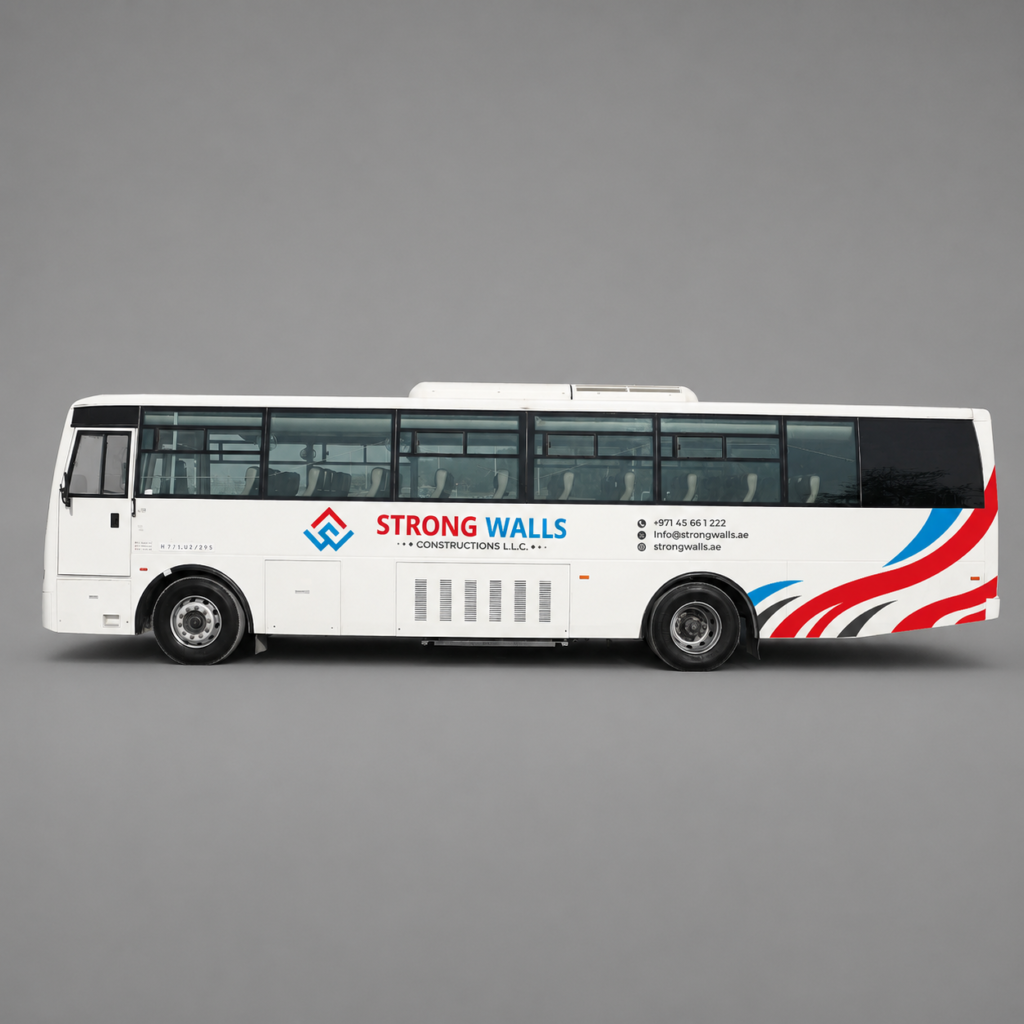 Bus Branding in Dubai, Sharjah , AJman, Abu Dhabi , RAK , UAE Fujirah , Umm Al Quweim