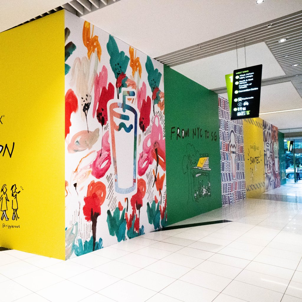 Shopping Mall Hoarding Graphics Dubai