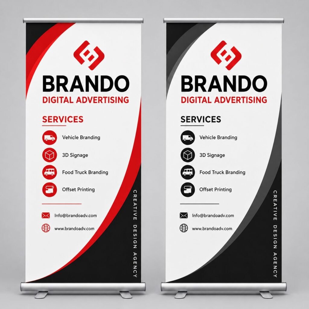 Roll Up Banner Printing Dubai Sharjah Ajman Abu Dhabi UAE