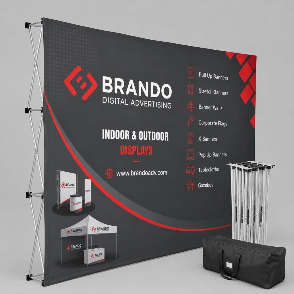 metal backdrop display stand dubai uae